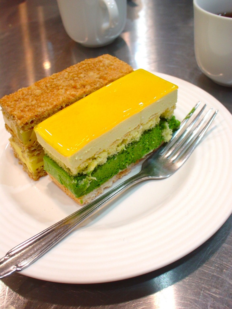 抹茶とオレンジの心軽やかなムース